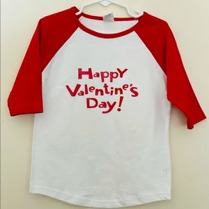 Happy Valentine’s Day baseball shirt